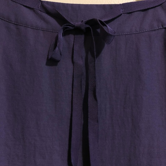 Ann Taylor LOFT | Sleeveless Purple Ruffled Blouse - Picture 4 of 4